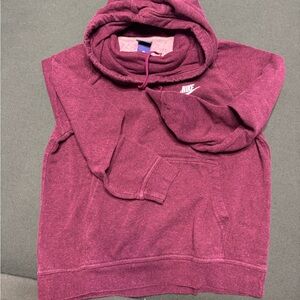 Nike Women's Maroon Hoodie Sweater